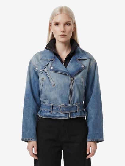 Giacca Reverse in denim