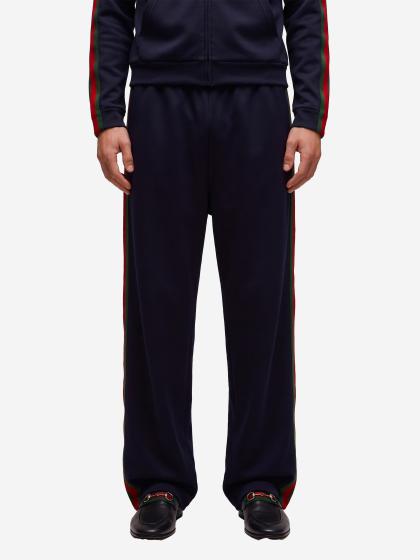 Pantalone sportivo in cotone di seta con Web