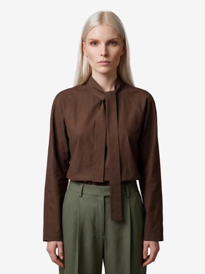 Blusa Ascot Truffle