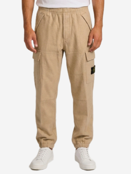 Pantaloni sportivi beige