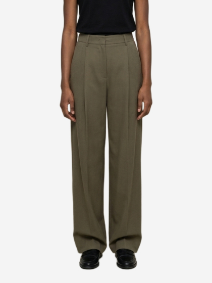 Pantalone in tela stretch light militare