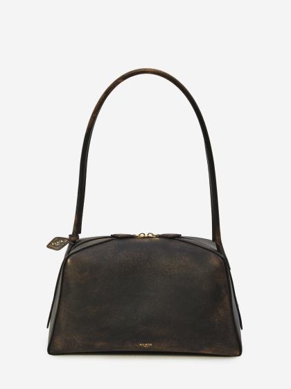 Borsa Le Bouledogue in pelle invecchiata