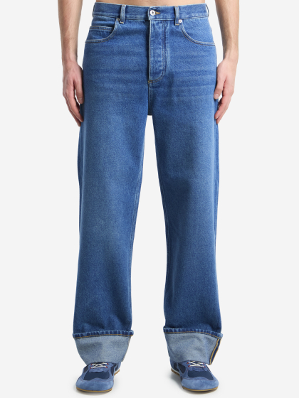 Jeans con risvolto