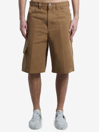 Bermuda in denim cammello